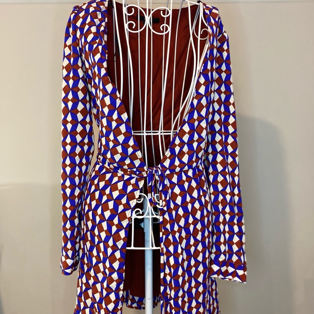 Forever 21 geometric print duster